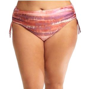Time and Tru Tie Dye Tassel Swimwear Bottom Plus Size 3X